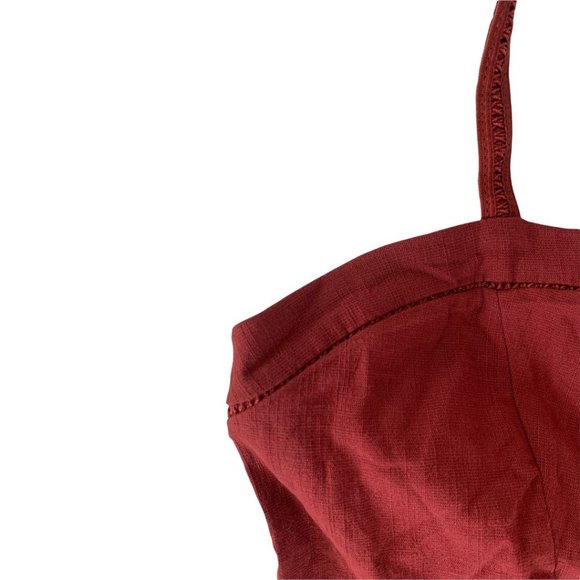 Free People Monroe Asymmetrical Mini dress In Wine X-Small - Picture 7 of 12